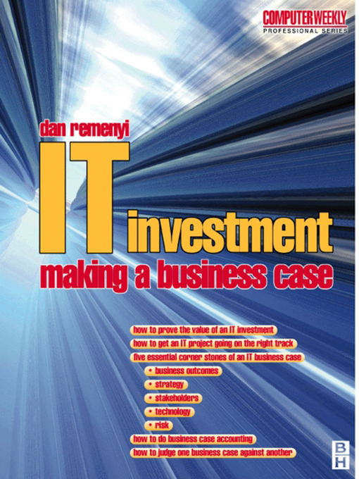 Title details for IT Investment by Dan Remenyi - Available